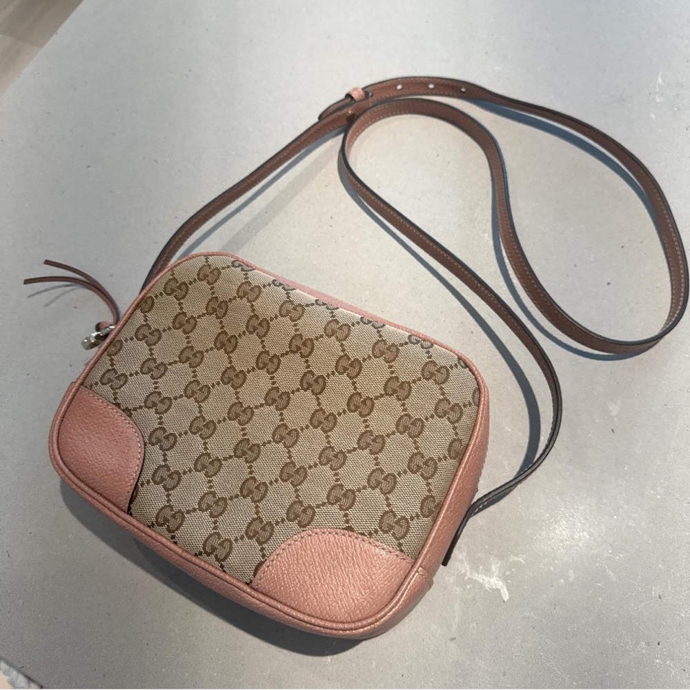 Gucci GG canvas Bree Crossbody camera bag